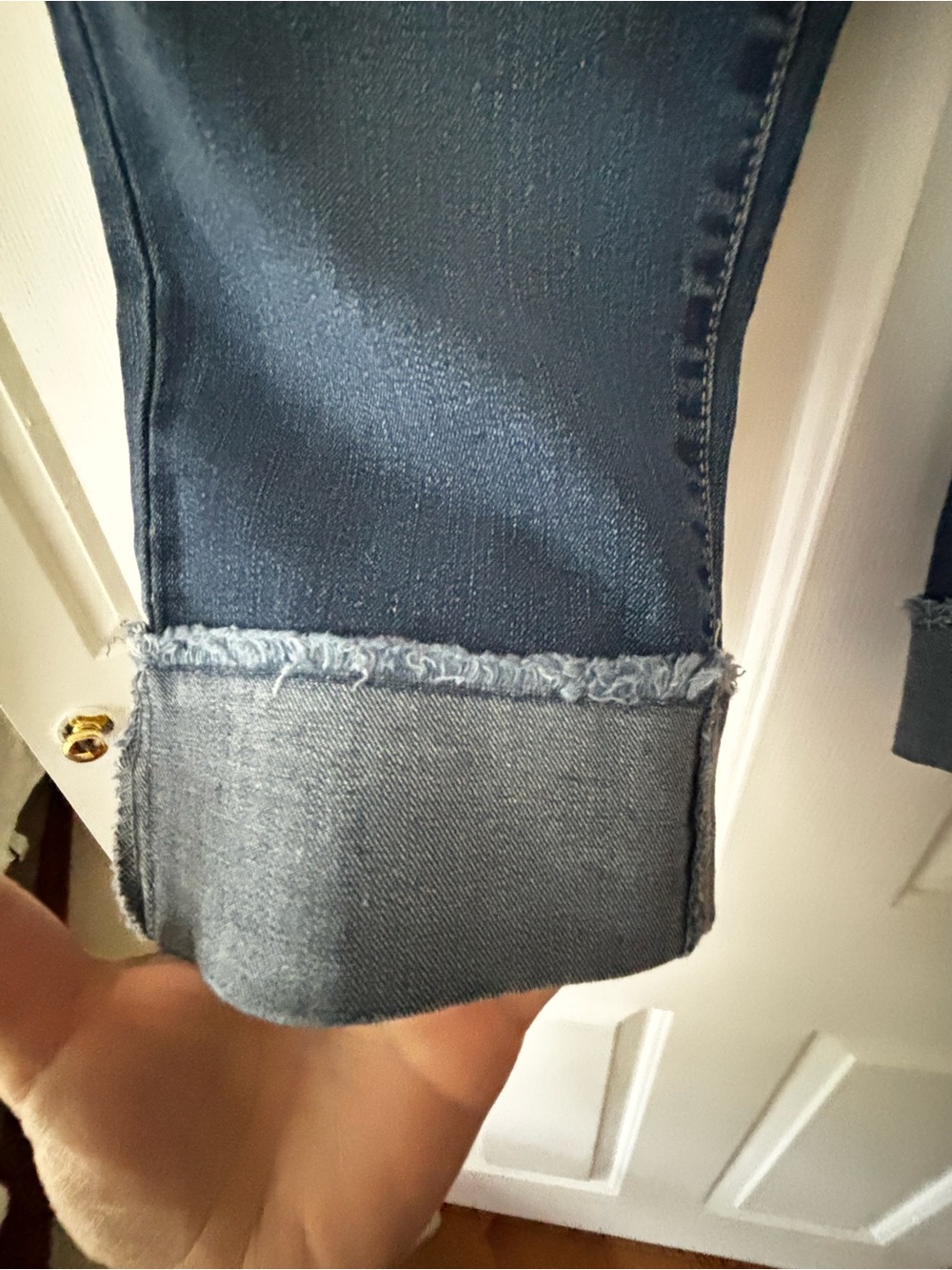 d. jeans Dark Blue Cropped Ankle Jeans - Picture 4 of 8